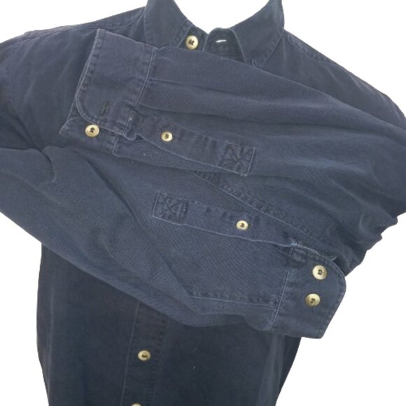 On The Brink Western Rodeo Youth Large 16-18 Dark Blue Shirt - Picture 6 of 8